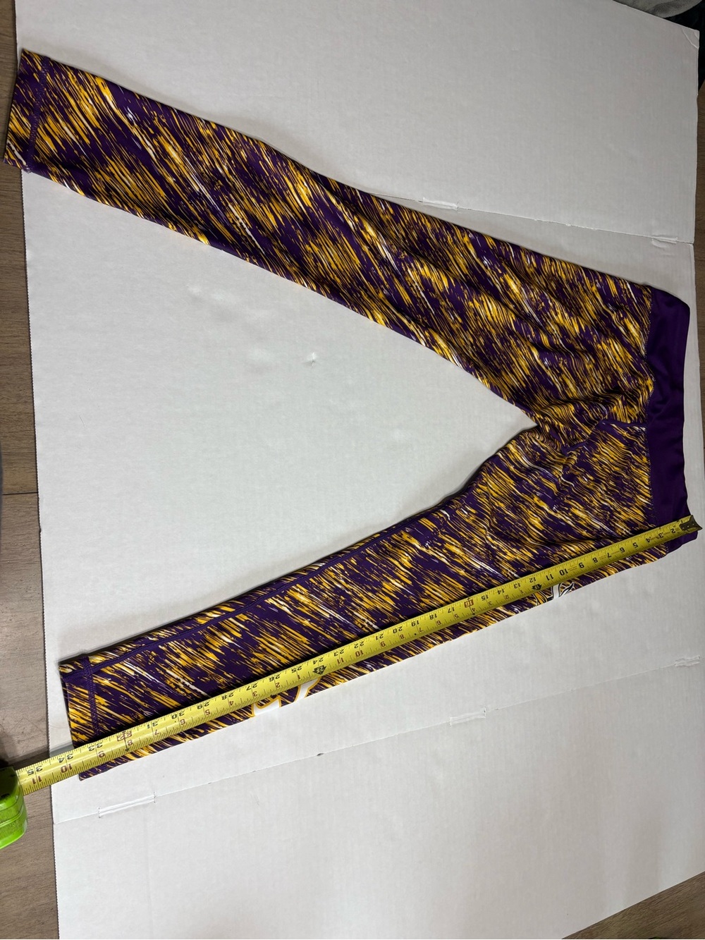 Vikings Team Apparel Purple and Gold Space-Dye Athletic Leggings